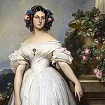 Marie-Clementine-Caroline d´Orleans, princesse de Saxe-Cobourg-Gotha , Franz Xavier Winterhalter