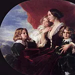 Франц Ксавьер Винтерхальтер - Елизавета Браницкая, графиня Красинка, со своими детьми