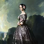 Francoise-Caroline de Bourbon-Bragance, princesse de Joinville, Franz Xavier Winterhalter