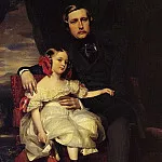 Франц Ксавьер Винтерхальтер - Наполеон-Александр-Луи-Жозеф Бертье, принц де Ваграм, со своей дочерью