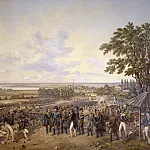 Король Карл XIV Йохан Шведский на строительстве шлюзов в Берге в 1819 году, Александр Веттерлинг