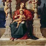 Август Фердинанд Хопфгартен - Мадонна с Младенцем на троне