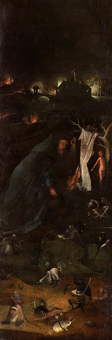 Hermit Saints Triptych - Saint Anthony. Hieronymus Bosch