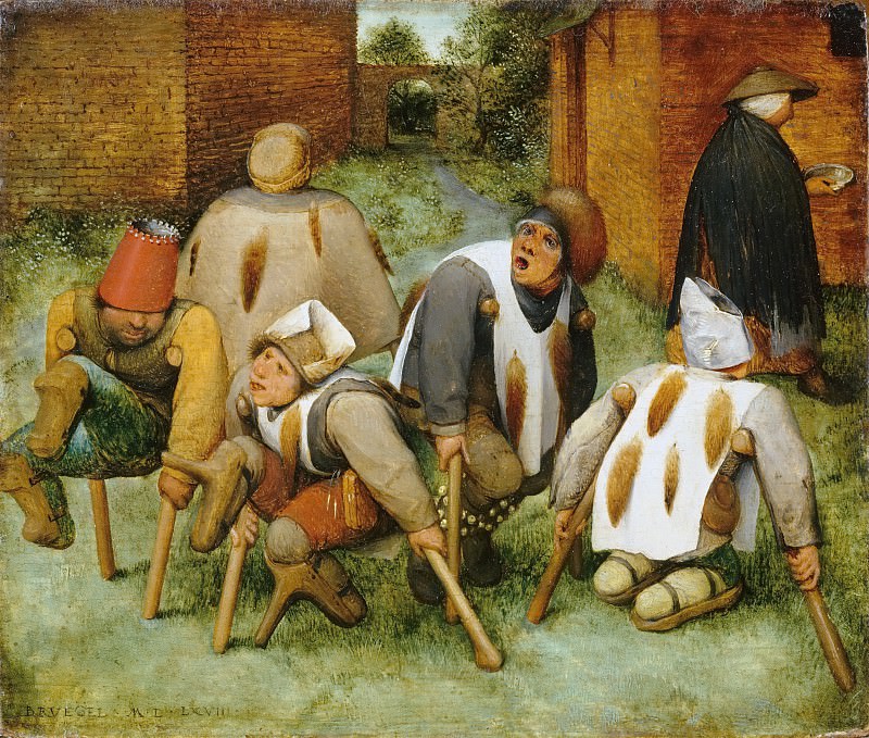 The Beggars (The Cripples). Pieter Brueghel The Elder