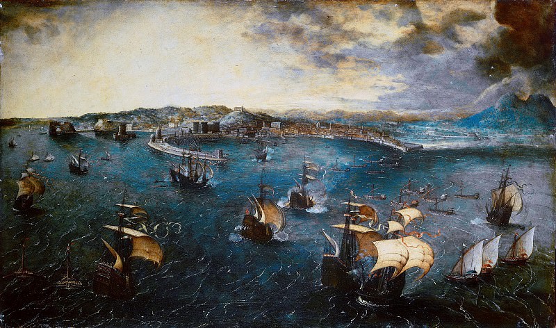 Battle in the Bay of Naples. Pieter Brueghel The Elder