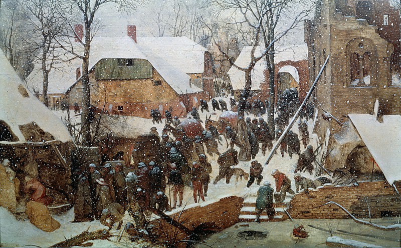 Adoration of the Kings in the Snow. Pieter Brueghel The Elder