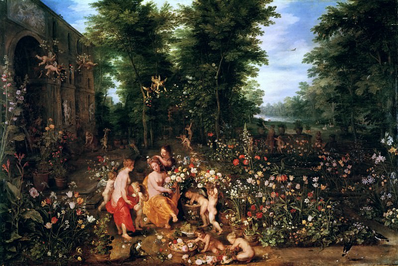 Flora in the Flower Garden. Jan Brueghel The Elder