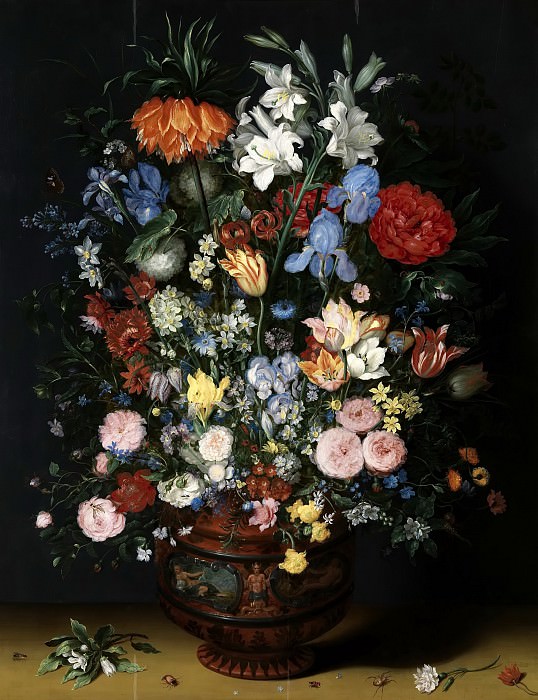 Flowers In A Vase. Jan Brueghel The Elder