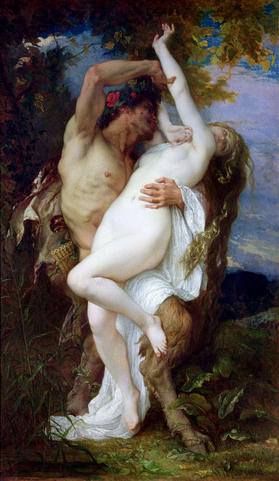 Nymph Abducted by a Faun. Alexandre Cabanel
