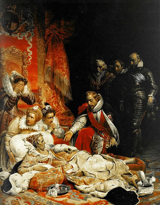 Смерть Елизаветы, 1828. Поль Деларош
