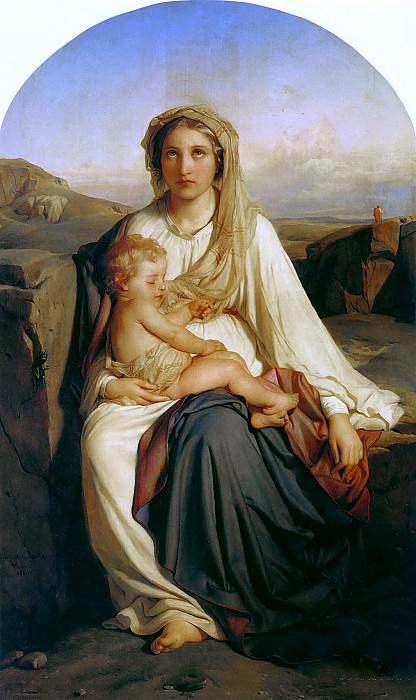 Мадонна и младенец, 1844. Поль Деларош
