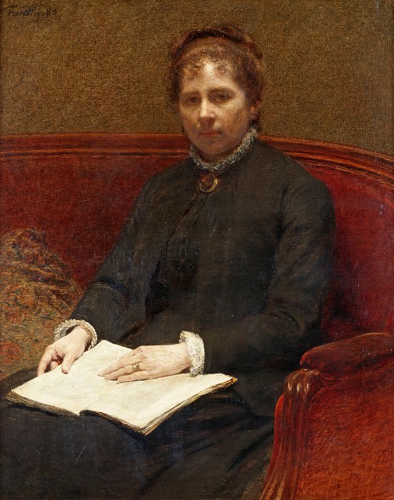 Жена художника. Игнас-Анри-Жан-Теодор Фантен-Латур