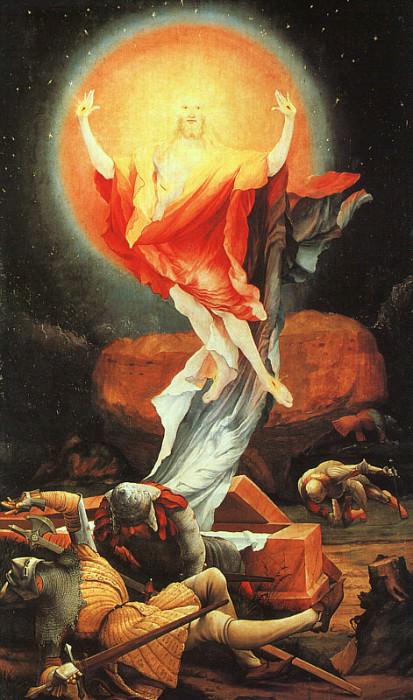 Изенгеймский алтарь. Воскресение Христово. Маттиас Грюневальд