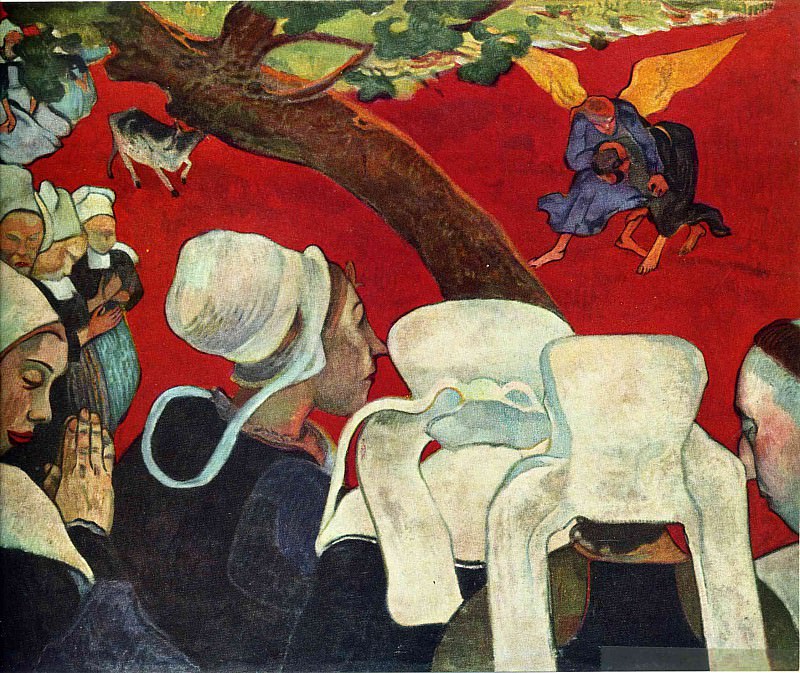 Борьба Иакова с ангелом, 1888. Поль Гоген