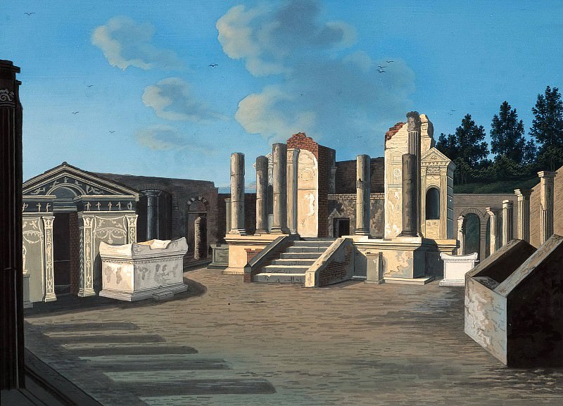Храм Изиды в Помпеях. Якоб Филипп Хаккерт