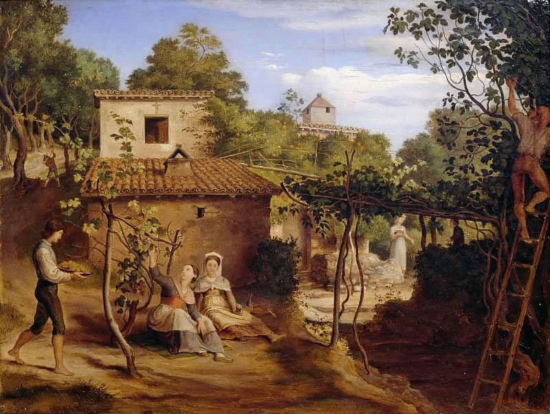 Протоиерейский виноградник в Олевано. Иоганн Фердинанд Оливир