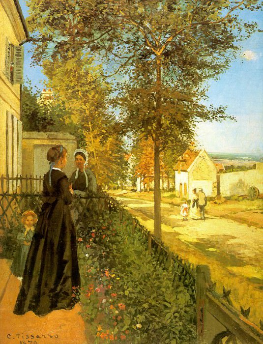 Pissarro Louveciennes- The Road to Versailles, 1870, Foundat. Camille Pissarro
