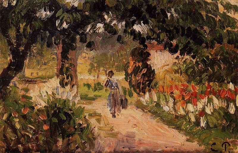 Сад в Эраньи (1899). Камиль Писсарро