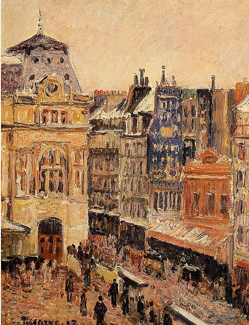 Вид Парижа, улица Амстердам (1897). Камиль Писсарро