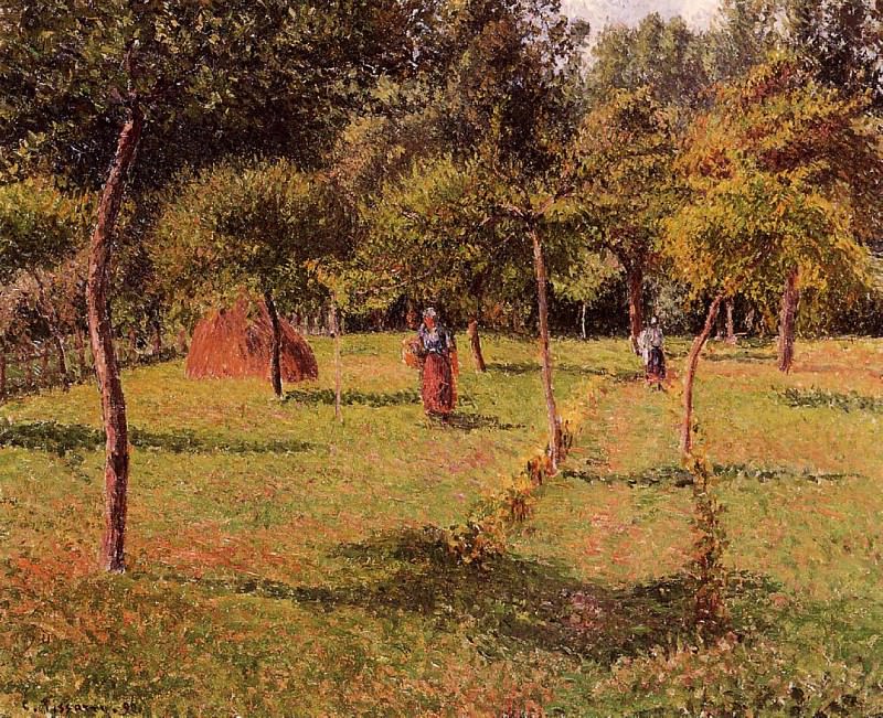Огороженное поле в Эраньи (1896). Камиль Писсарро