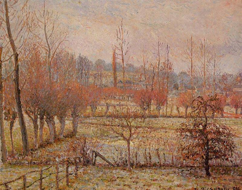 Крепкий мороз под утро (1894). Камиль Писсарро
