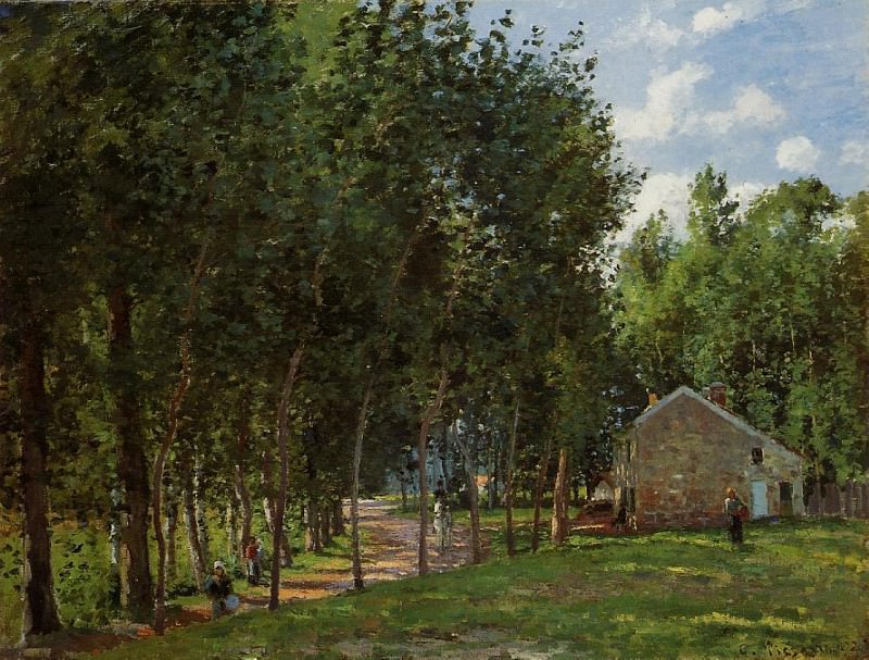 Дом в лесу (1872). Камиль Писсарро
