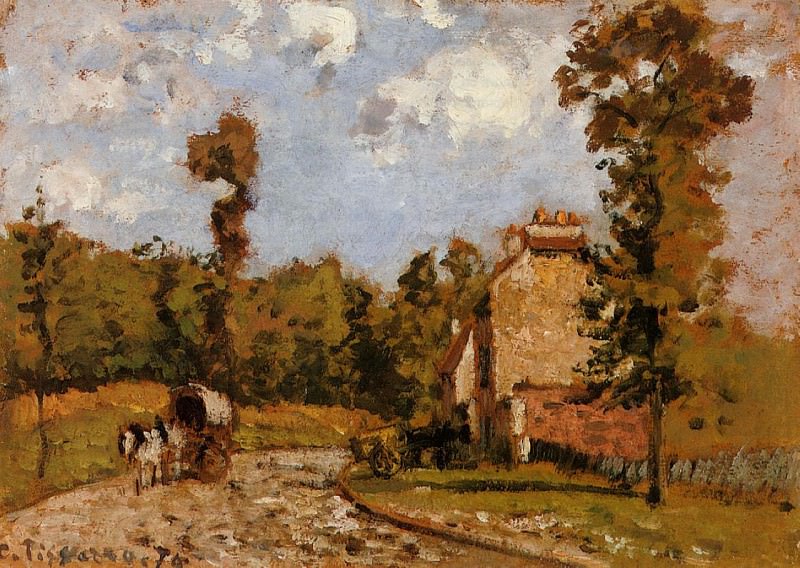 Дорога в Пор-Мариль (1872). Камиль Писсарро
