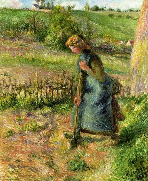 Женщина с лопатой (1883). Камиль Писсарро