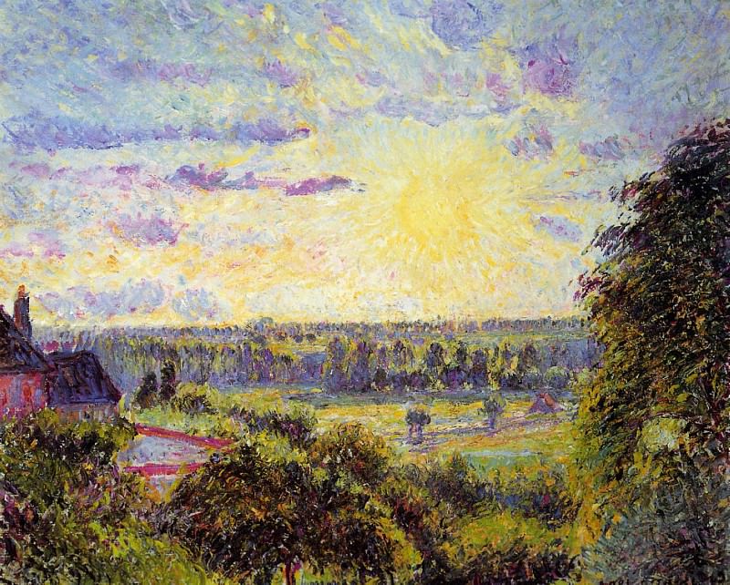 Закат в Эраньи (1891). Камиль Писсарро