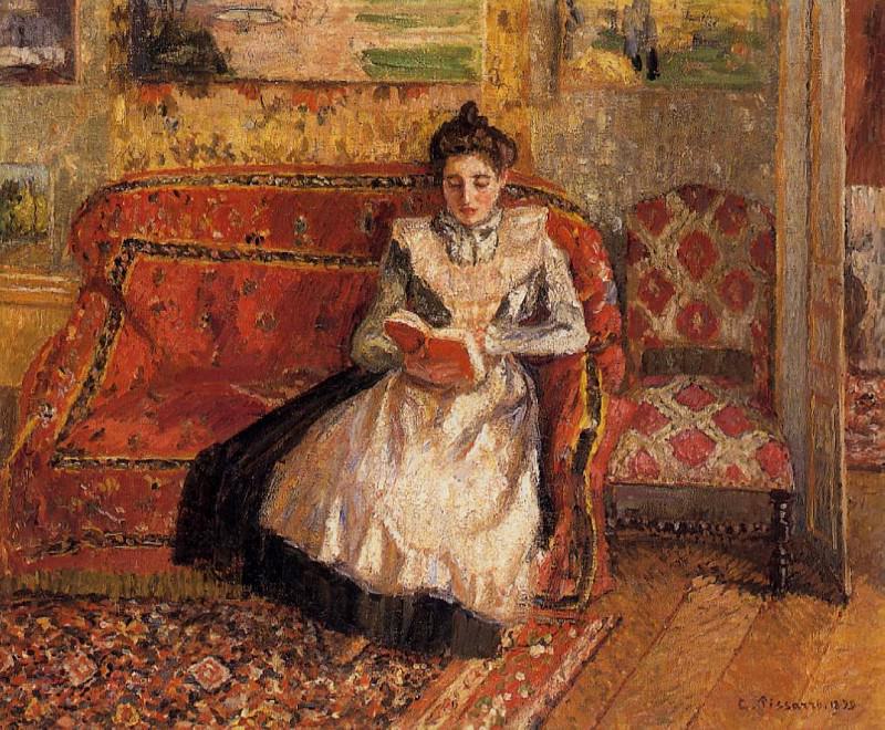 Жанная за чтением (1899). Камиль Писсарро