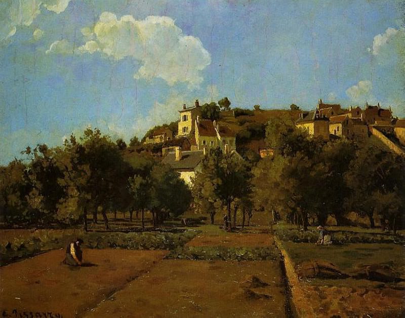 Сады селения Эрмитаж, Понтуаз (1867). Камиль Писсарро