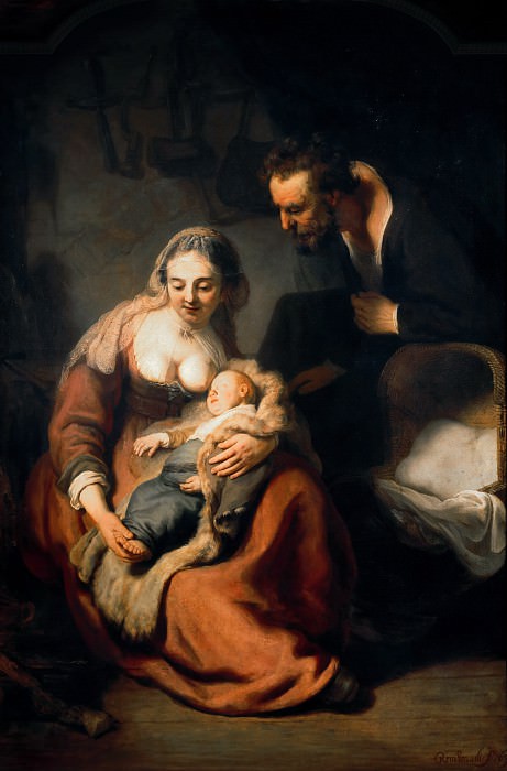 The Holy Family. Rembrandt Harmenszoon Van Rijn
