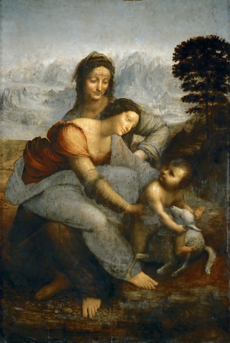 The Virgin and Child with Saint Anne. Leonardo da Vinci