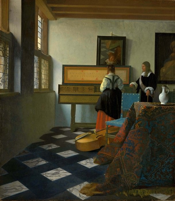 The music lesson. Johannes Vermeer