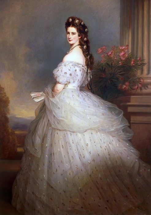 Елизавета, императрица Австрии и королева Венгрии. Франц Ксавьер Винтерхальтер