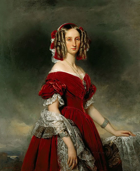 Луиза, королева Бельгии (1812-50). Франц Ксавьер Винтерхальтер