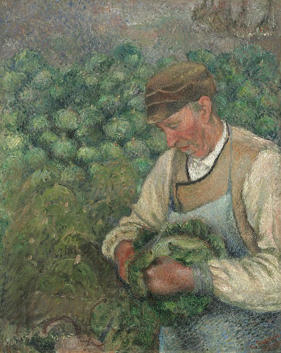 Писсаро, Камиль - Садовник (Старый крестьянин с капустой). Национальная галерея искусств (Вашингтон)