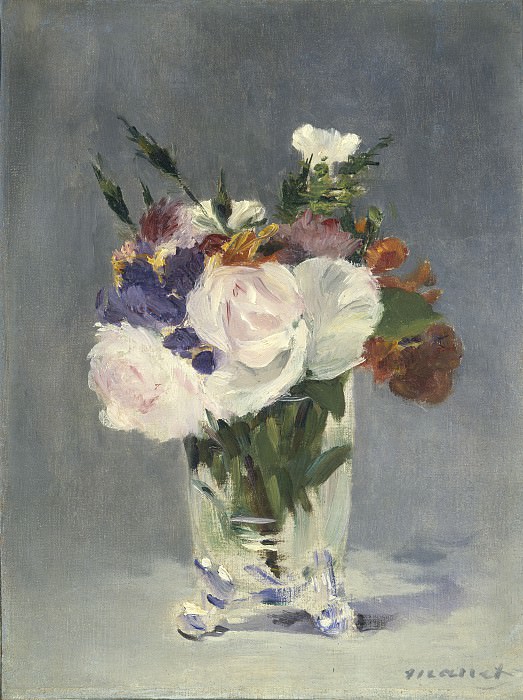 Flowers in a Crystal Vase. Édouard Manet