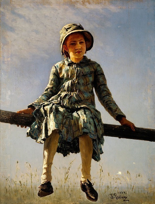 Стрекоза (Портрет В.И.Репиной, дочери художника). Илья Ефимович Репин