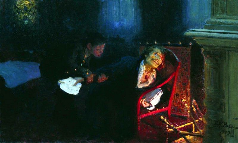 Самосожжение Гоголя. Илья Ефимович Репин