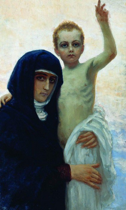 Богоматерь с младенцем. Илья Ефимович Репин
