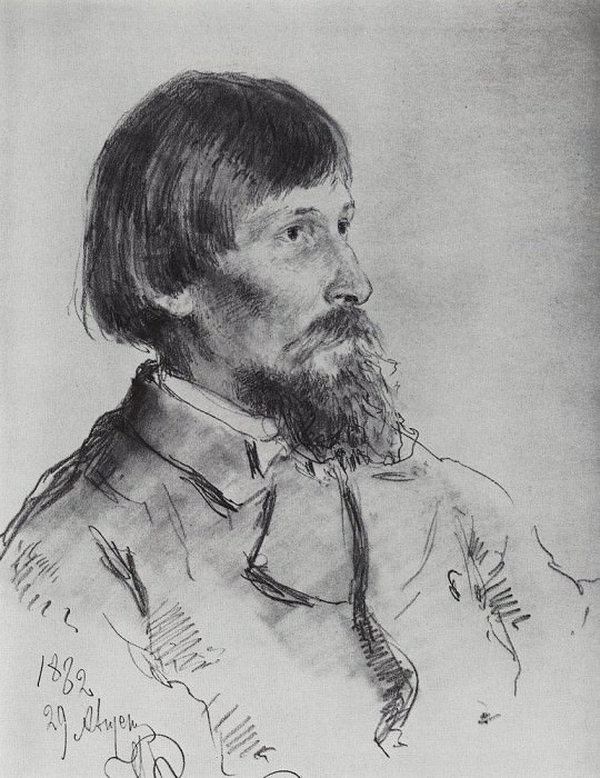 Портрет В. М. Васнецова. Илья Ефимович Репин