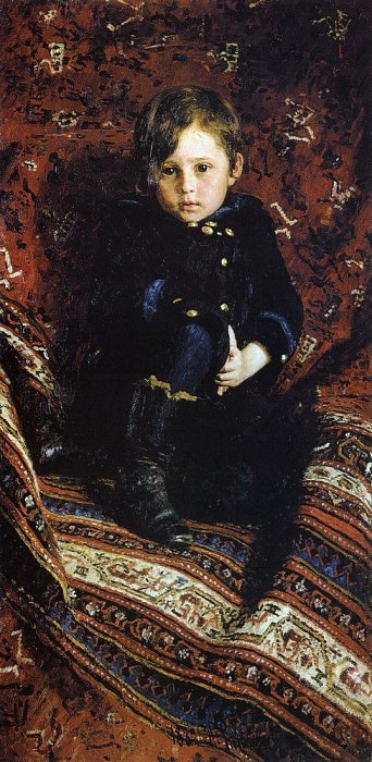 Портрет Ю. И. Репина, сына художника, в детстве. Илья Ефимович Репин