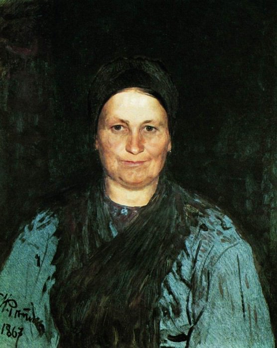 Портрет матери художника Т. С. Репиной. Илья Ефимович Репин