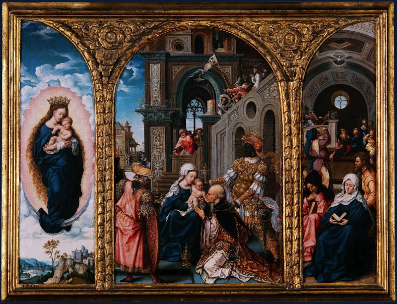 Circle of Jan Gossaert - The Adoration of the Kings. Part 1 National Gallery UK