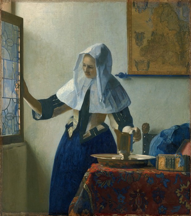 Johannes Vermeer - Young Woman with a Water Pitcher. Metropolitan Museum: part 1