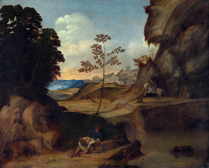 Giorgione - Il Tramonto (The Sunset). Part 3 National Gallery UK