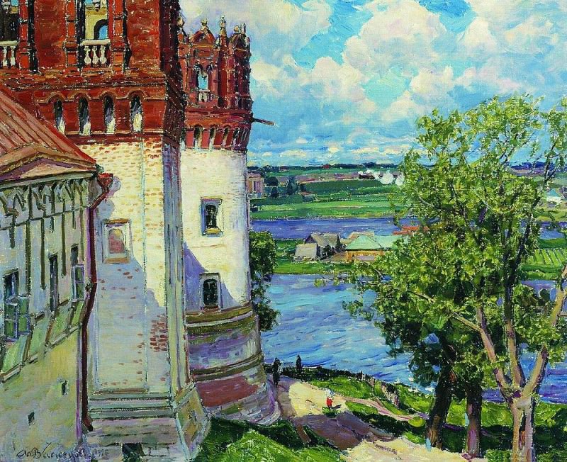 Новодевичий монастырь. Башни. 1926. Аполлинарий Михайлович Васнецов