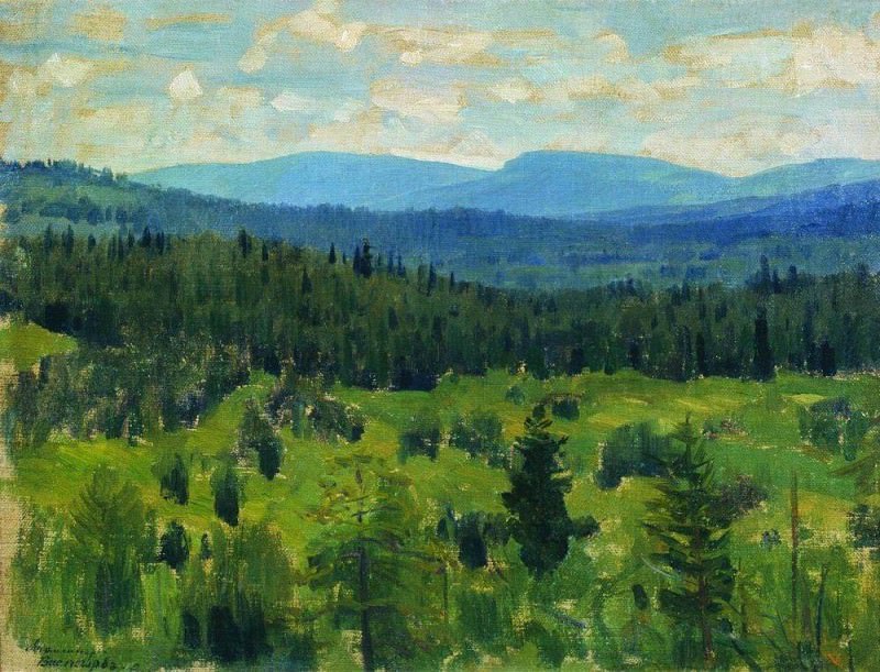 Уральский пейзаж. 1890-1891. Аполлинарий Михайлович Васнецов