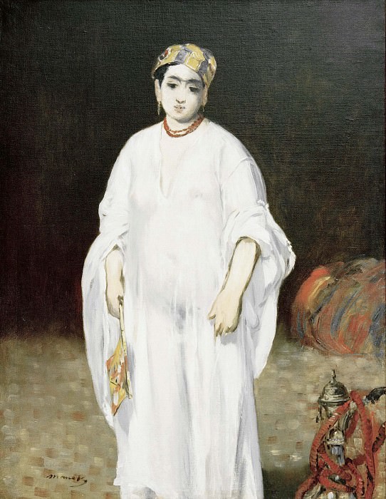 Young woman wearing oriental dress (Sultana). Édouard Manet
